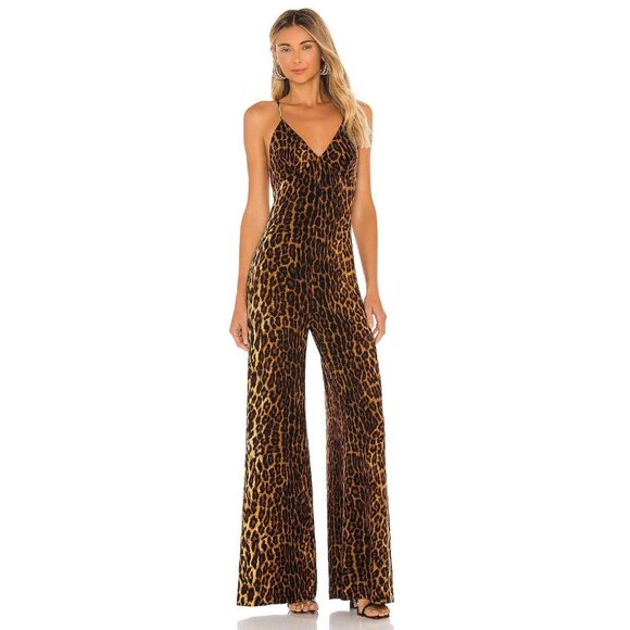 Norma Kamali Pants - Norma Kamali Low Back Slip Jumpsuit in Pantera Small New Womens Dressy Catsuit